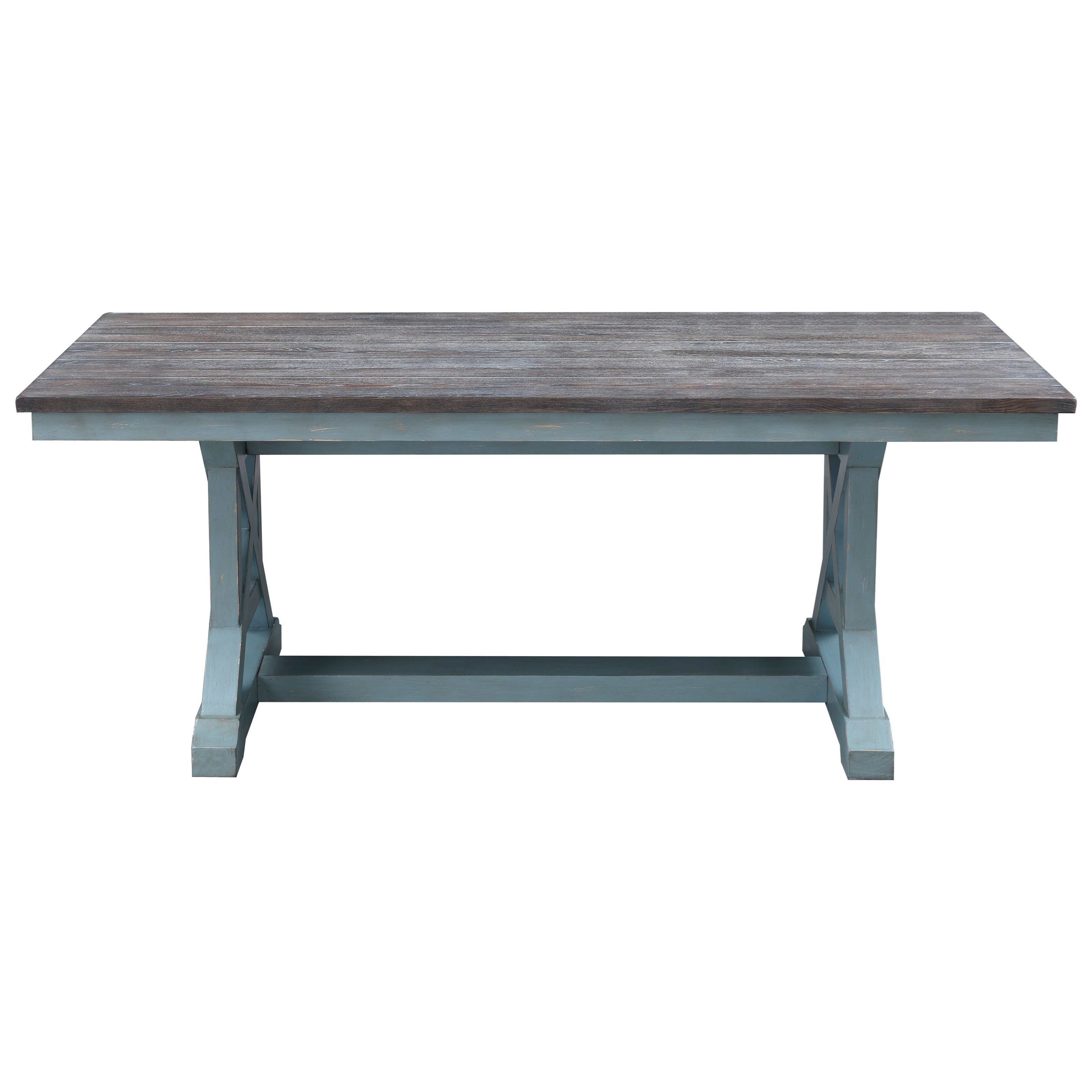 C2C Bar Harbor Farmhouse Rectangular Trestle Dining Table